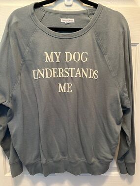 Grayson Threads ‘My Dog Understands Me' Boxy Oversized Sweatshirt Size Lrg